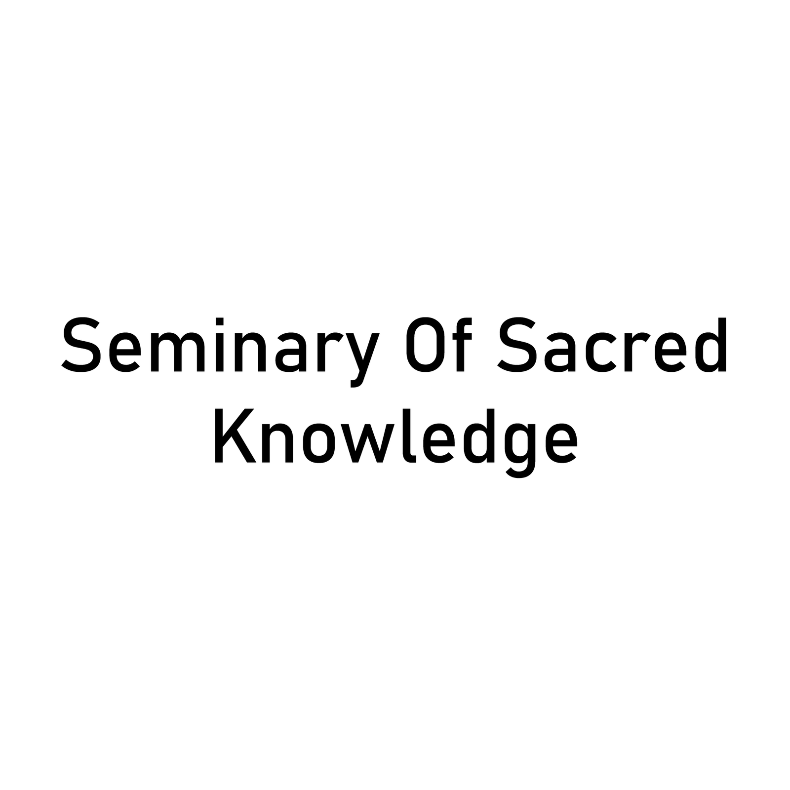 Seminary Of Sacred Knowledge Logo
